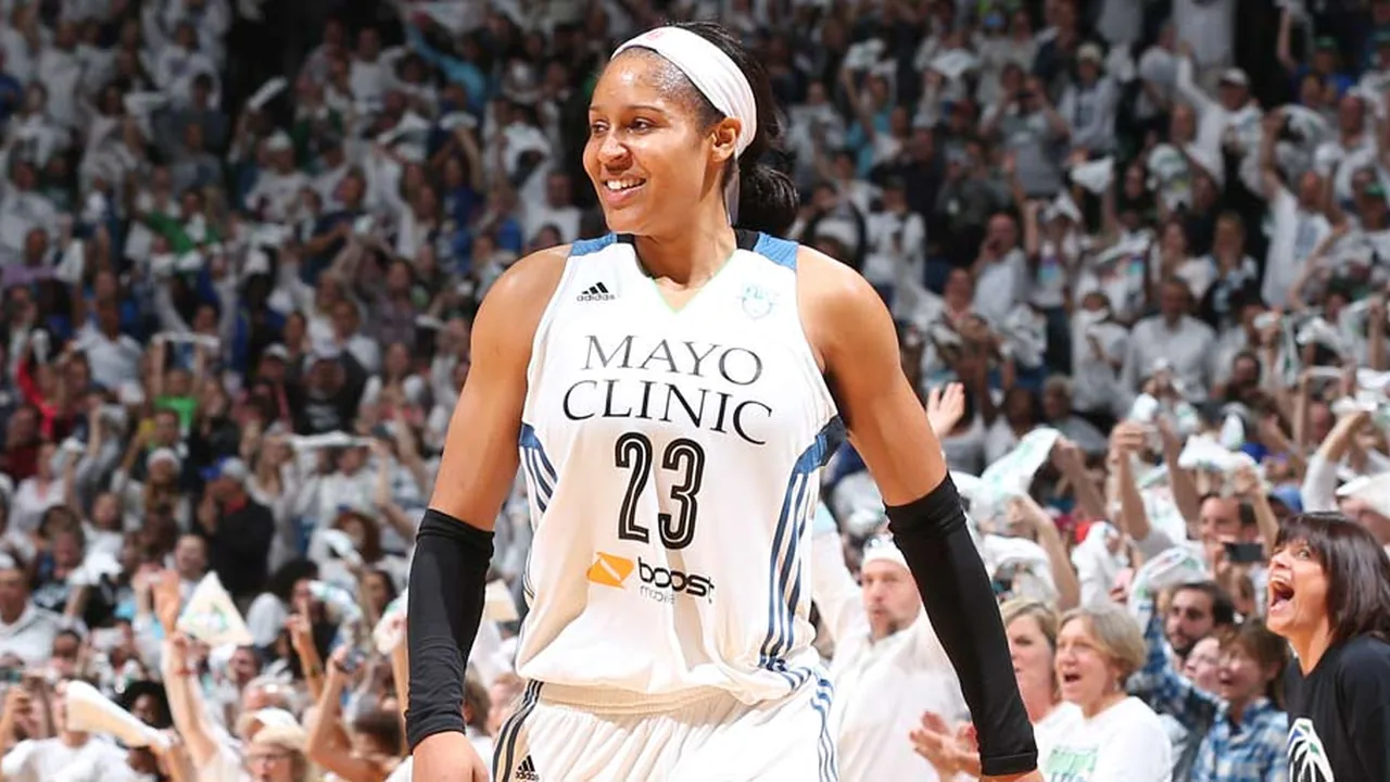 Maya Moore celebrating during the Minnesota Lynx championship era