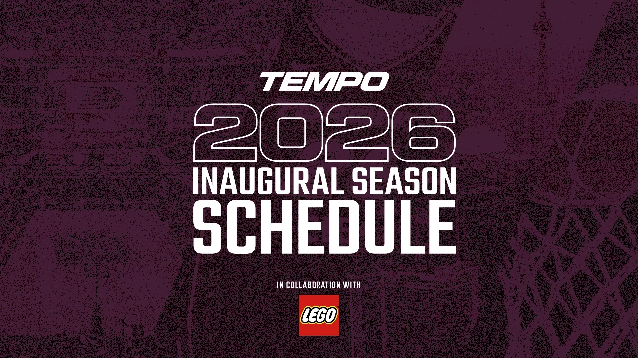 Official Toronto Tempo graphic for the team's inaugural 2026 WNBA schedule