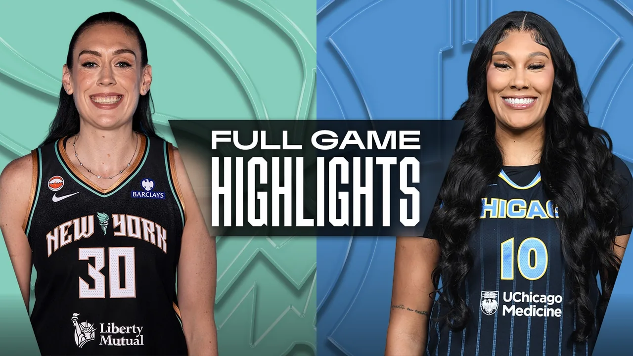 Official WNBA full game highlights thumbnail for New York and Chicago