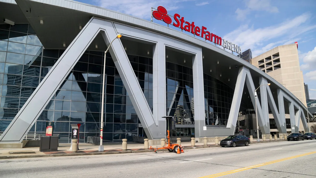 Exterior of State Farm Arena in Atlanta