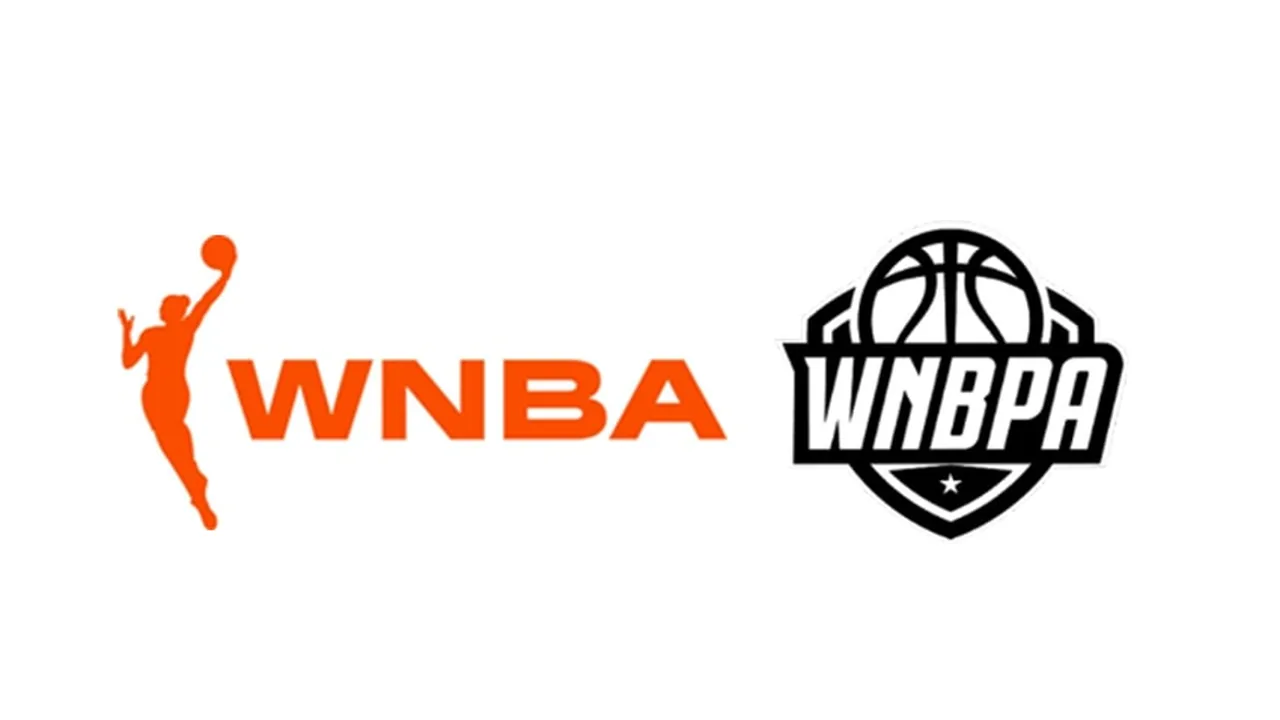 WNBA and WNBPA graphic accompanying the 2026 collective bargaining agreement announcement